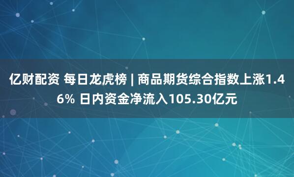 亿财配资 每日龙虎榜 | 商品期货综合指数上涨1.46% 日内资金净流入105.30亿元